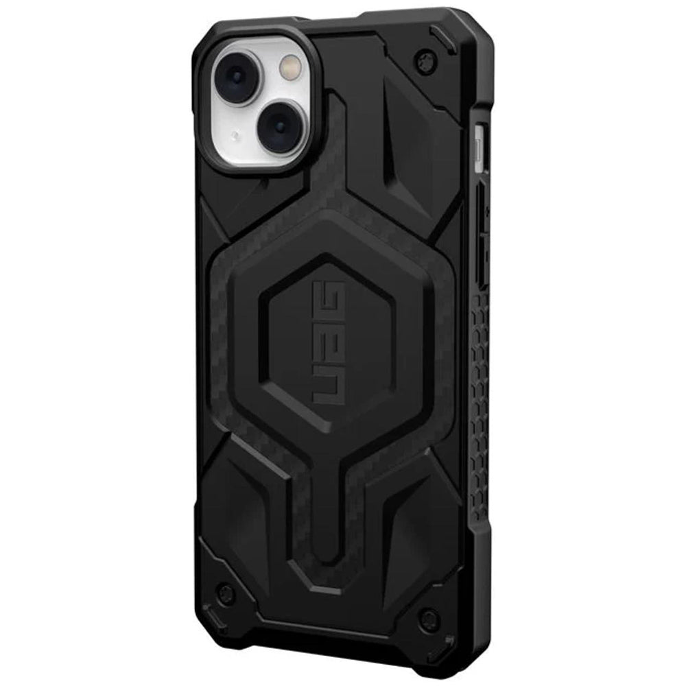 MagSafe-Hülle für Apple iPhone 14 Plus, Urban Armor Gear, Monarch Pro Carbon, Schwarz