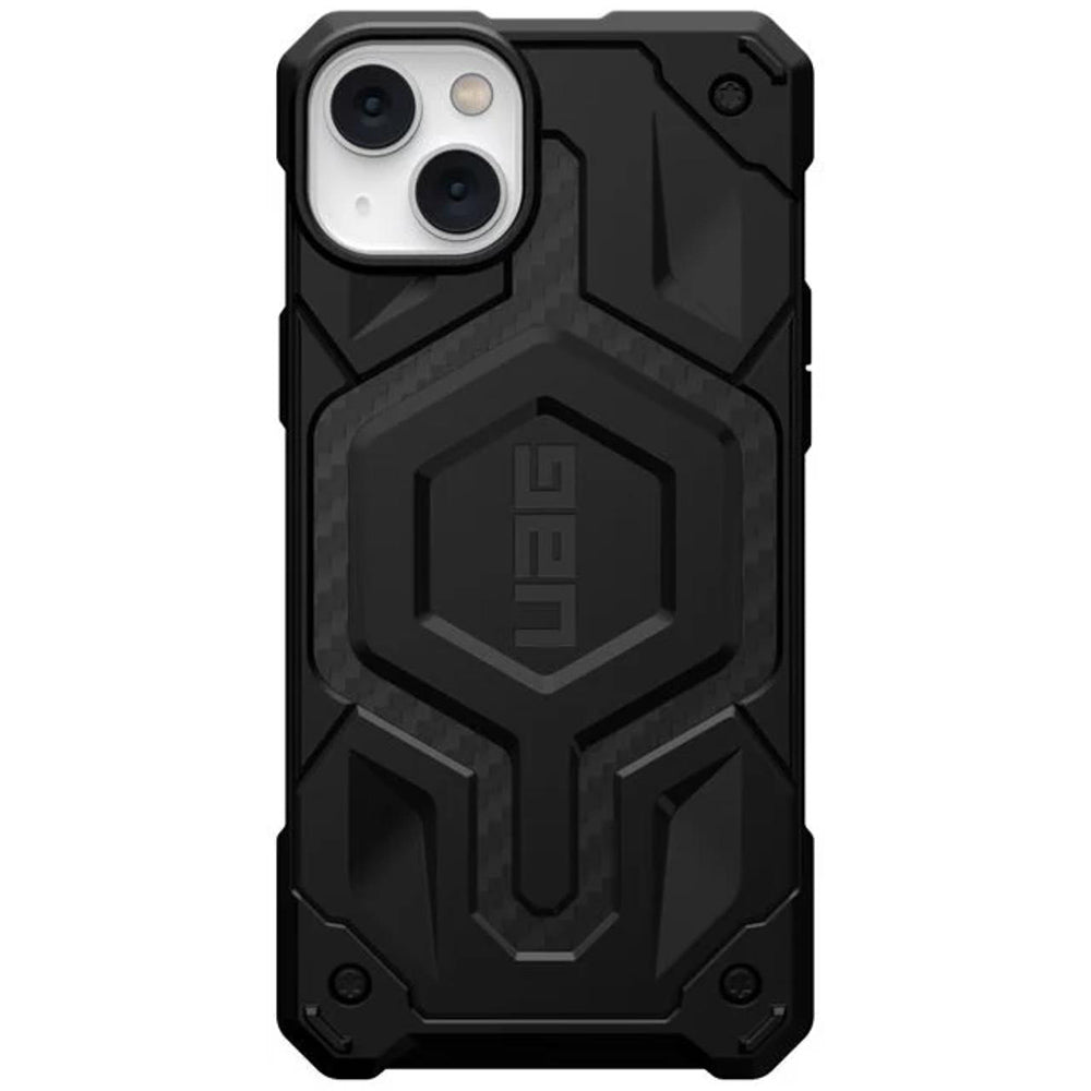 MagSafe-Hülle für Apple iPhone 14 Plus, Urban Armor Gear, Monarch Pro Carbon, Schwarz