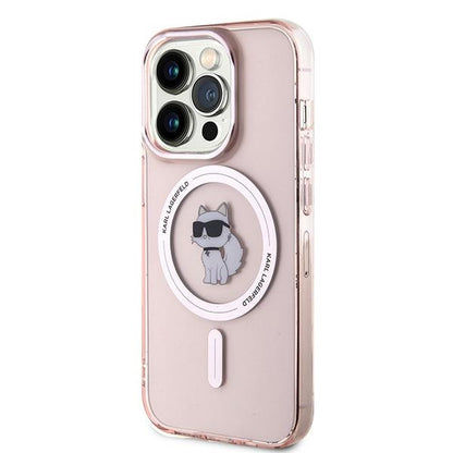 MagSafe Hülle für Apple iPhone 14 Pro Max, Karl Lagerfeld, IML Choupette, Rosa