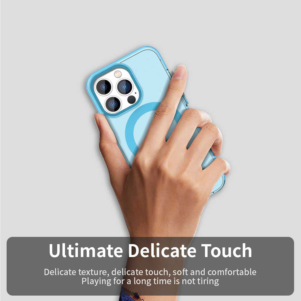MagSafe-Hülle für Apple iPhone 14 Pro Max, Techsuit, CandyCase, Blau