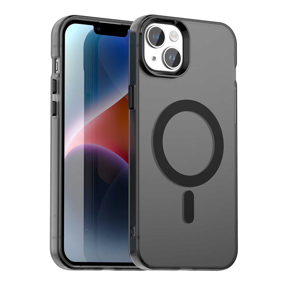 MagSafe Case for Apple iPhone 14, Techsuit, CandyCase, Black