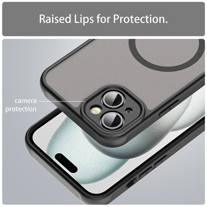 MagSafe Case for Apple iPhone 14, Techsuit, HaloFrost II, Black