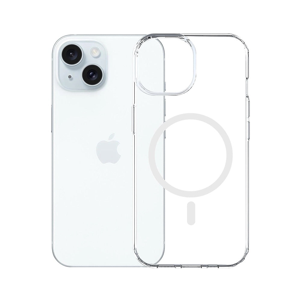 MagSafe-Hülle für Apple iPhone 15, 3MK, Armor MagCase, Transparent