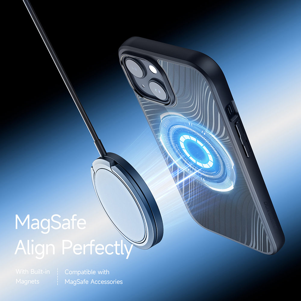 MagSafe-Hülle für Apple iPhone 15 Plus, DUX DUCIS, Aimo, Schwarz