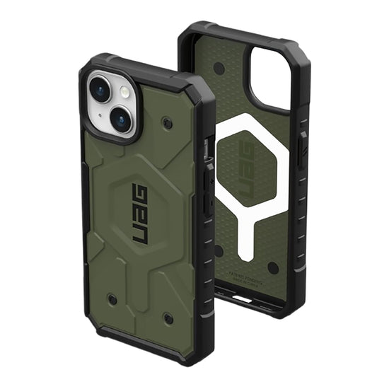 MagSafe-Hülle für Apple iPhone 15 Plus, Urban Armor Gear, Pathfinder, Grün