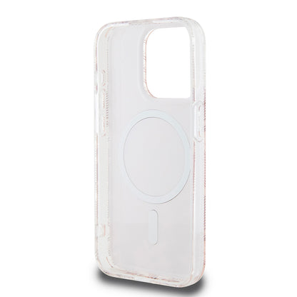 MagSafe Hülle für Apple iPhone 15 Pro, Guess, IML Gcube, Rosa