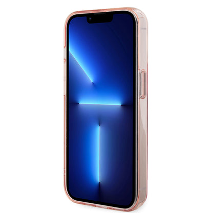 MagSafe Hülle für Apple iPhone 15 Pro, Karl Lagerfeld, Ring Stand Karl & Choupette, Rosa