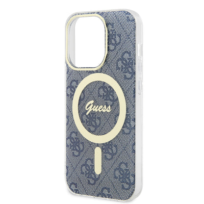 MagSafe Case for Apple iPhone 15 Pro Max, Guess, IML 4G, Blue