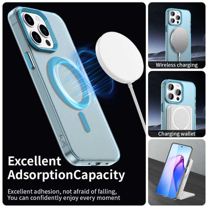 MagSafe-Hülle für Apple iPhone 15 Pro Max, Techsuit, CandyCase, Blau