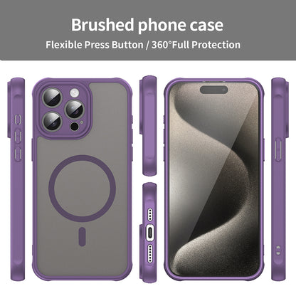 MagSafe Case for Apple iPhone 15 Pro Max, Techsuit, HaloFrost II, Purple