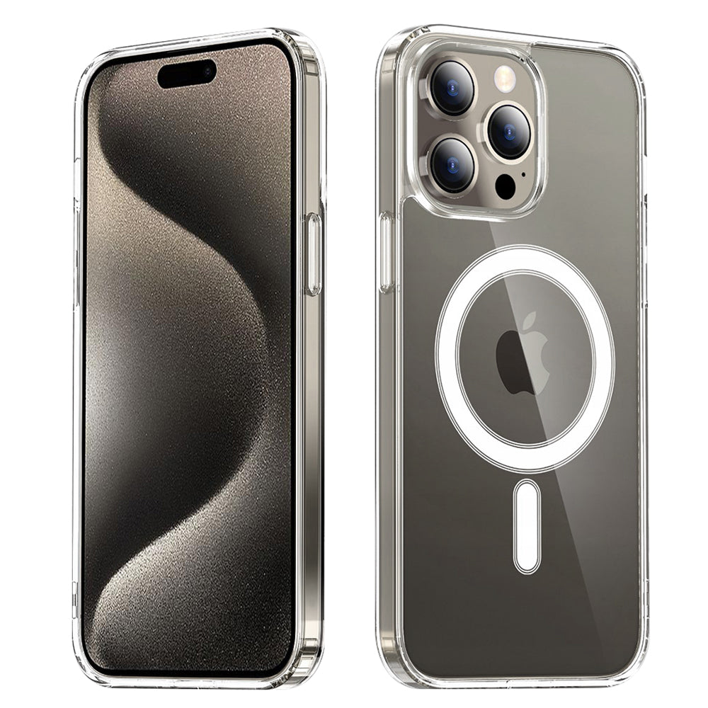 MagSafe Case for Apple iPhone 15 Pro Max, Techsuit, Pro, Transparent