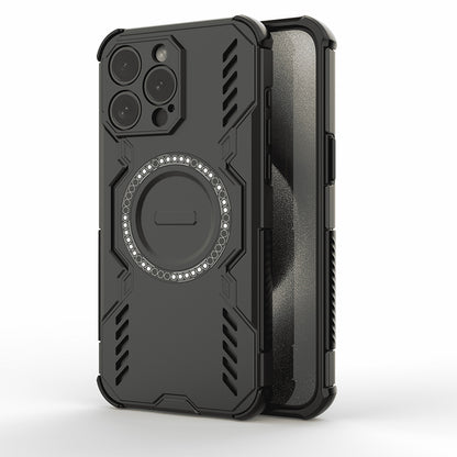 MagSafe Case for Apple iPhone 15 Pro, Techsuit, ArmorMag, Black