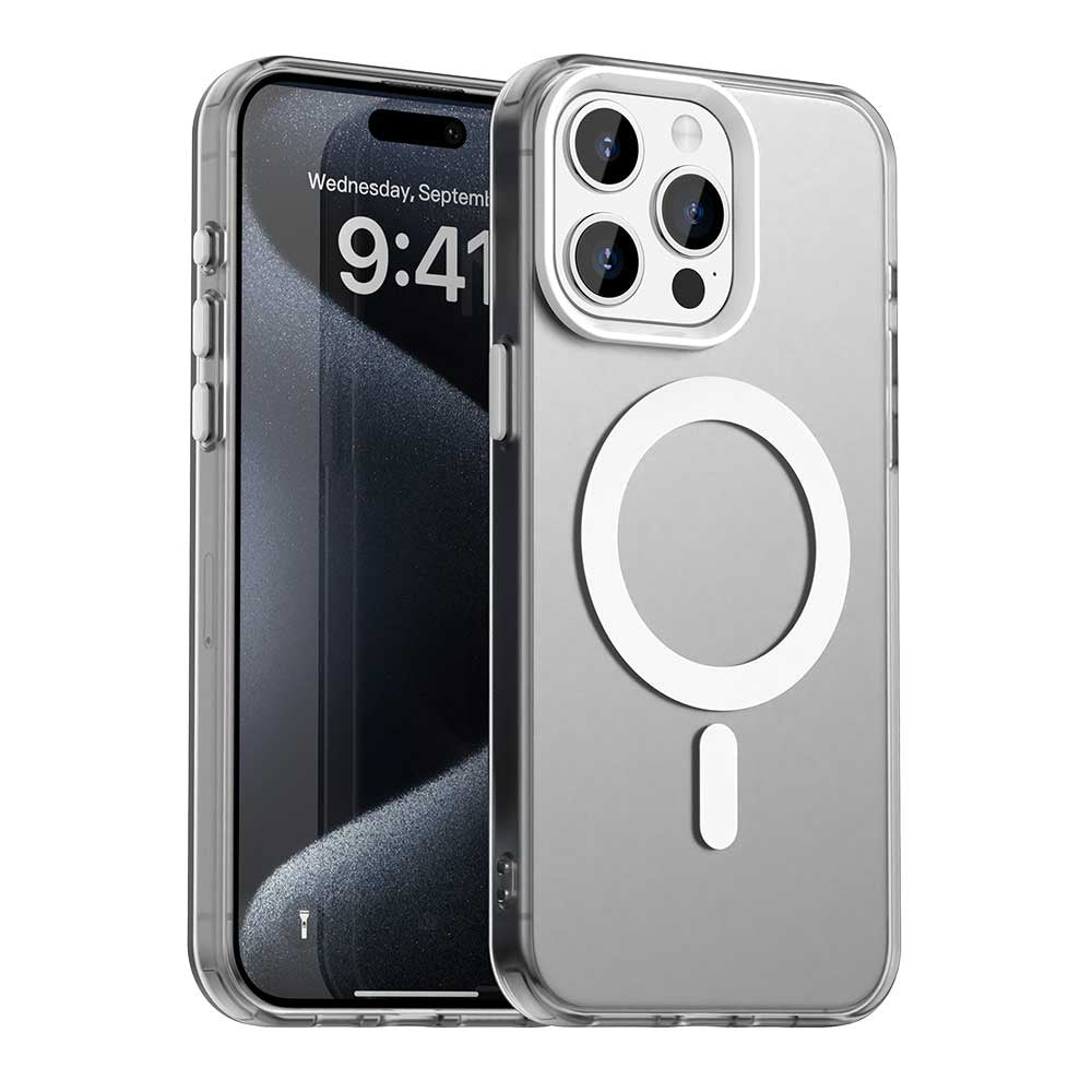 MagSafe-Hülle für Apple iPhone 15 Pro, Techsuit, CandyCase, Weiß