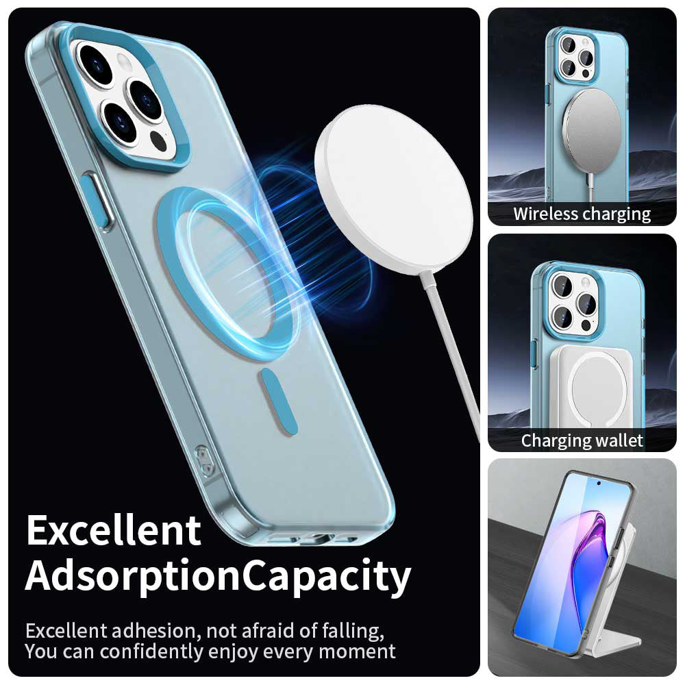 MagSafe-Hülle für Apple iPhone 15 Pro, Techsuit, CandyCase, Blau
