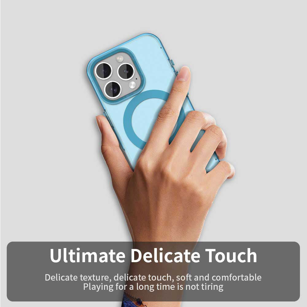 MagSafe-Hülle für Apple iPhone 15 Pro, Techsuit, CandyCase, Blau