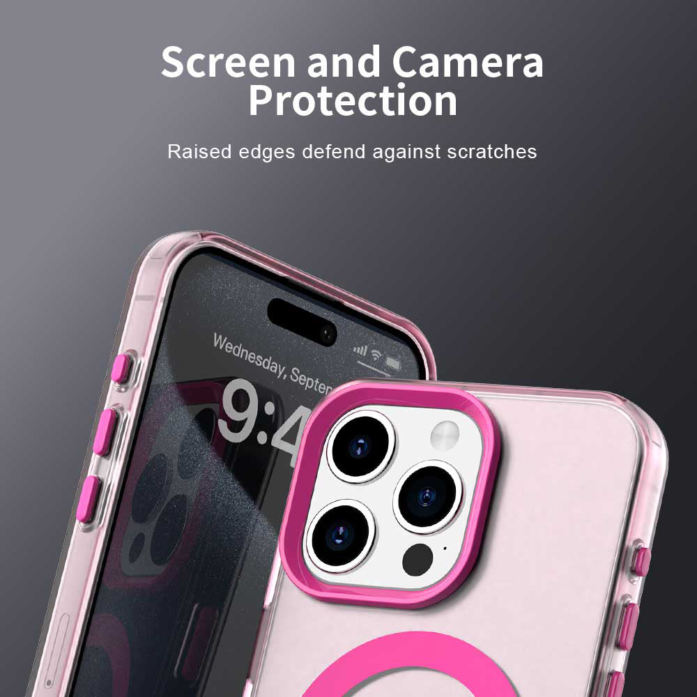 MagSafe-Hülle für Apple iPhone 15 Pro, Techsuit, CandyCase, Rosa