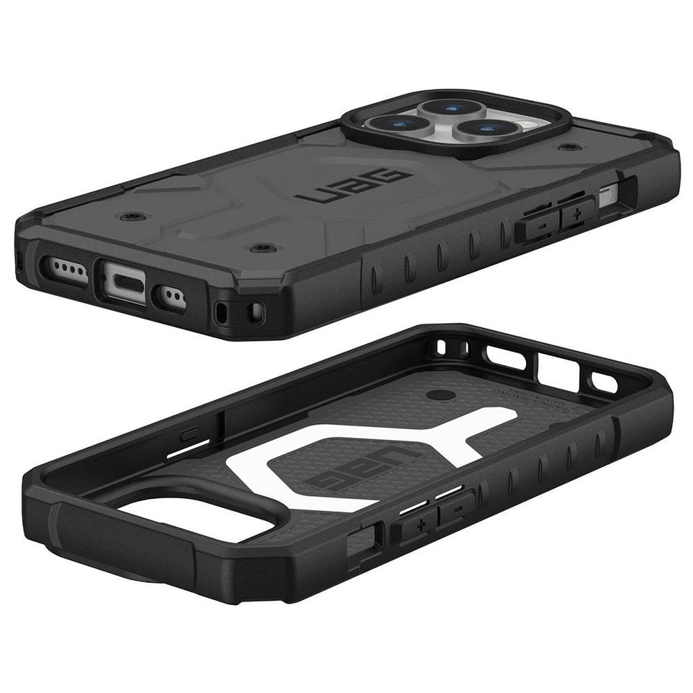 MagSafe-Hülle für Apple iPhone 15 Pro, Urban Armor Gear, Pathfinder, Silber