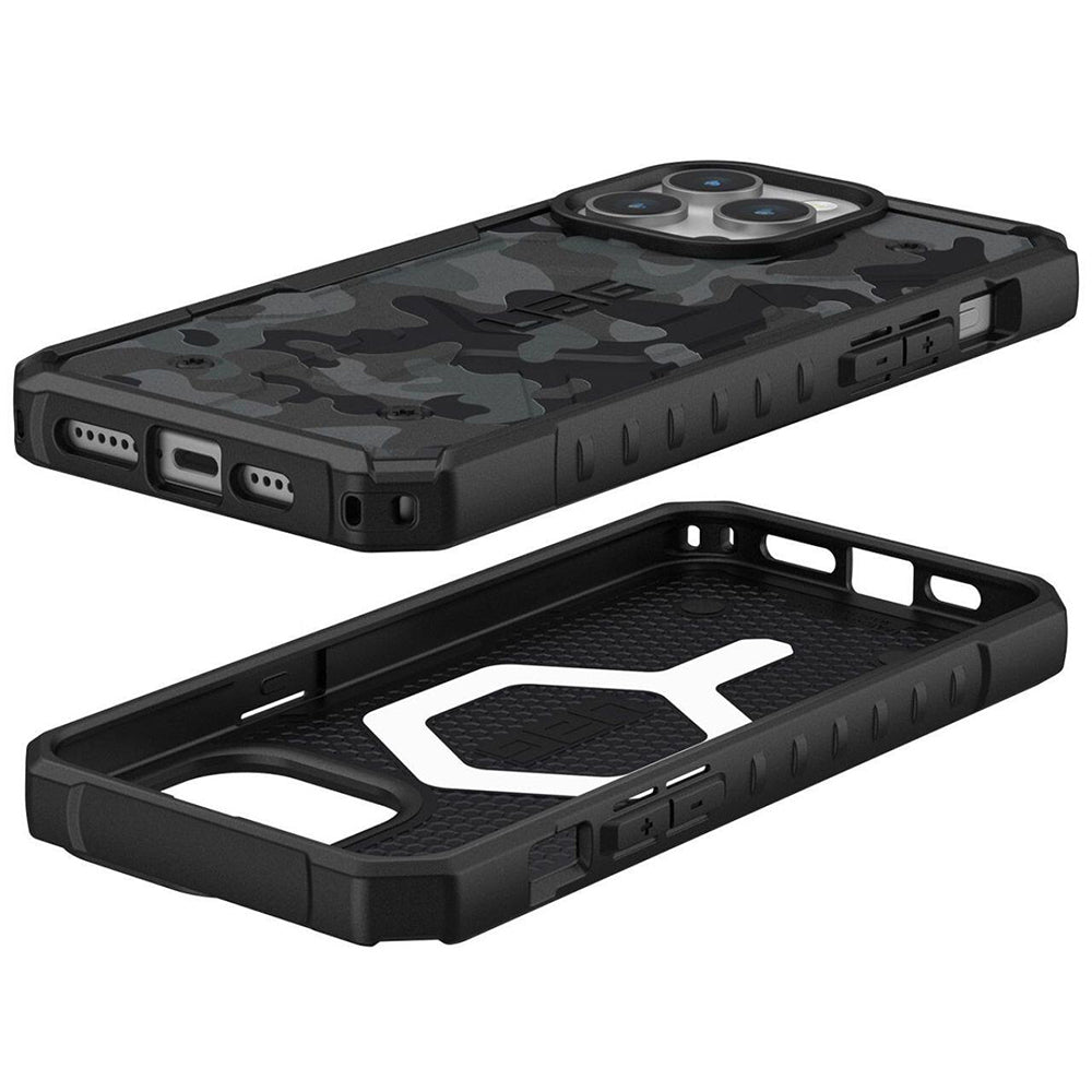 MagSafe-Hülle für Apple iPhone 15 Pro, Urban Armor Gear, Pathfinder SE Midnight Camo, Tarnmuster