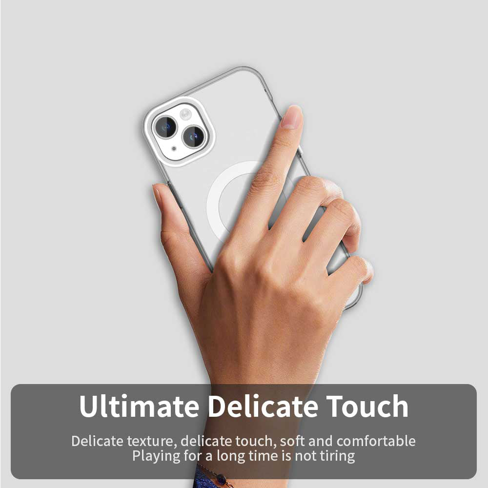 MagSafe-Hülle für Apple iPhone 15, Techsuit, CandyCase, Weiß