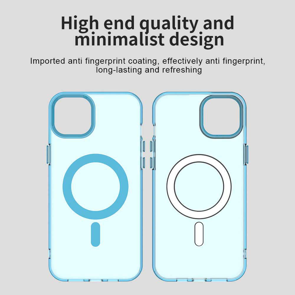MagSafe-Hülle für Apple iPhone 15, Techsuit, CandyCase, Blau
