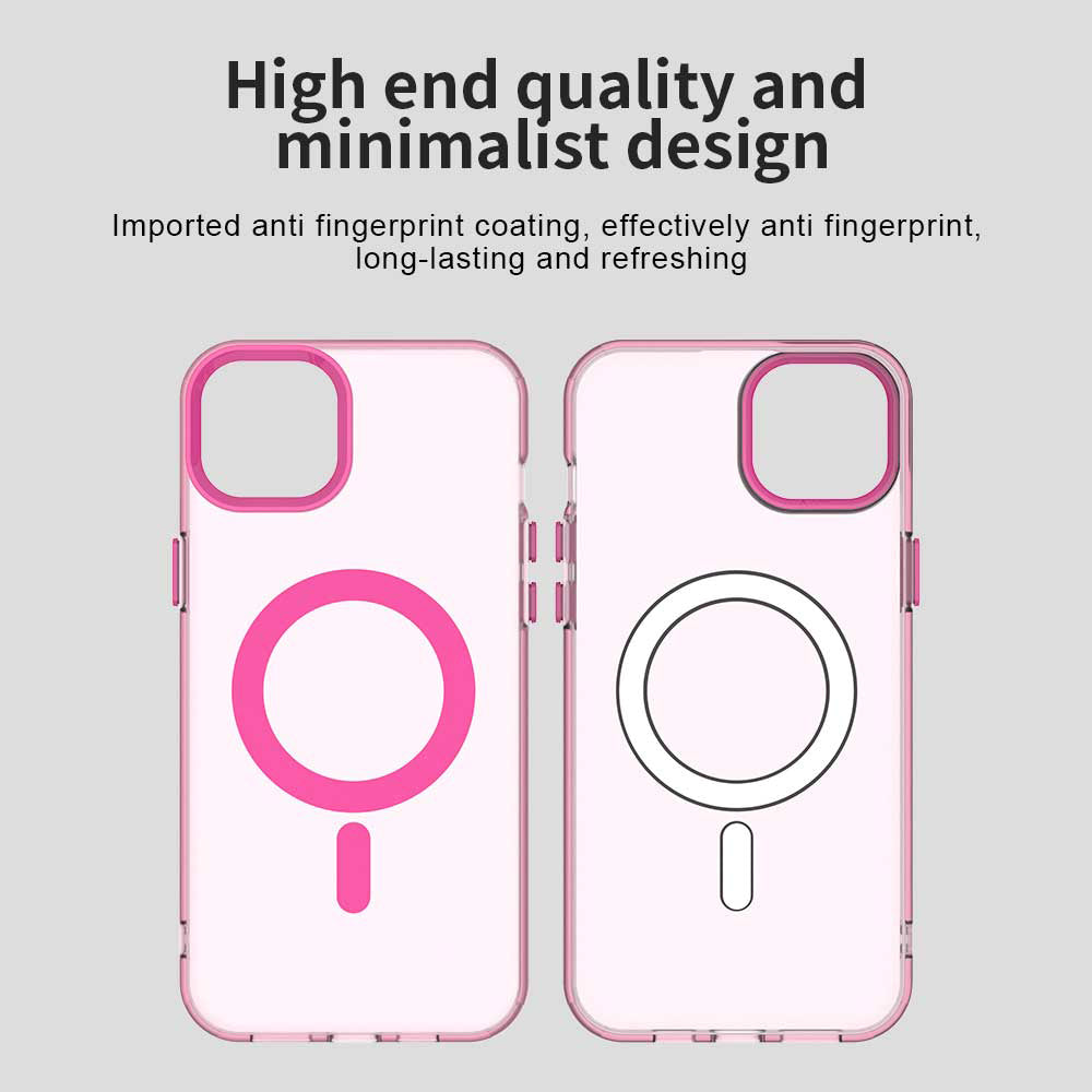 MagSafe Case for Apple iPhone 15, Techsuit, CandyCase, Pink