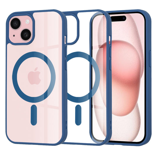 MagSafe Case for Apple iPhone 15, Techsuit, Pro, Blue