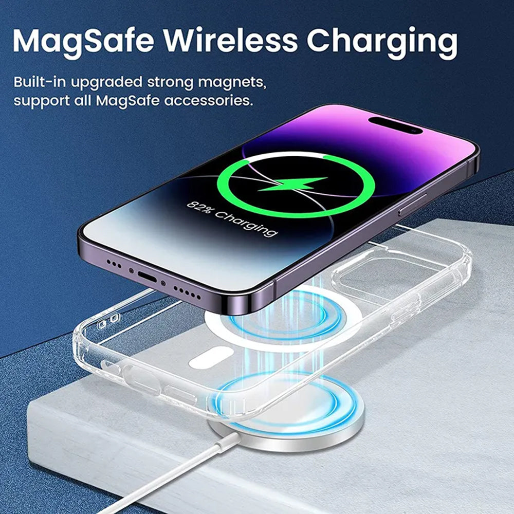 MagSafe Case for Apple iPhone 15, Techsuit, Pro, Black