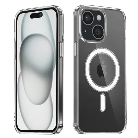 MagSafe Case for Apple iPhone 15, Techsuit, Pro, Transparent