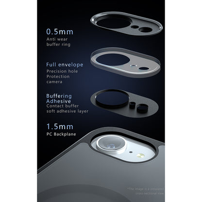MagSafe-Hülle für Apple iPhone 15, Techsuit, PureFrost, Satin Schwarz