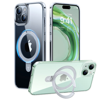 MagSafe Case for Apple iPhone 15, Torras, Ostand, Transparent
