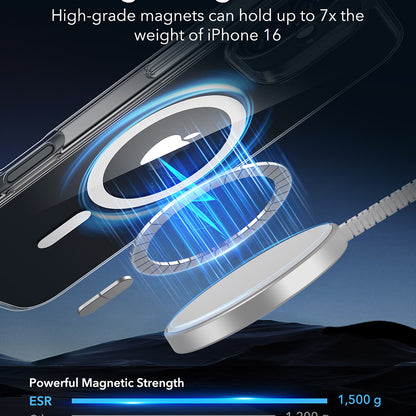 MagSafe Hülle für Apple iPhone 16, ESR, Classic Hybrid, Transparent