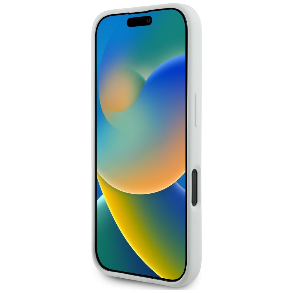 MagSafe Hülle für Apple iPhone 16, Karl Lagerfeld, Silikon Karl & Choupette's Köpfe, Beige