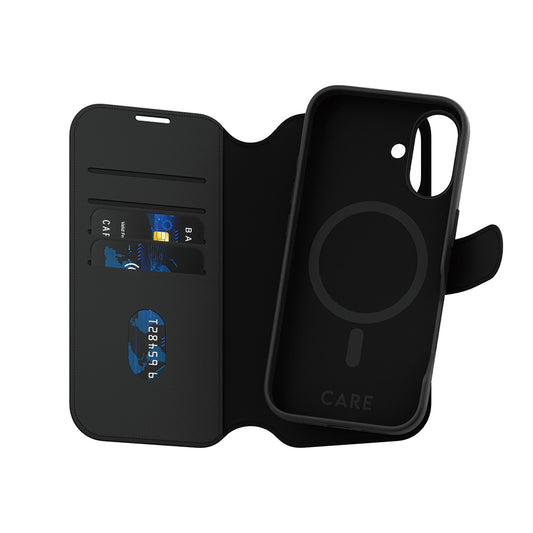 MagSafe Hülle für Apple iPhone 16, PanzerGlass, Care Feature Tango Two-in-One, Schwarz