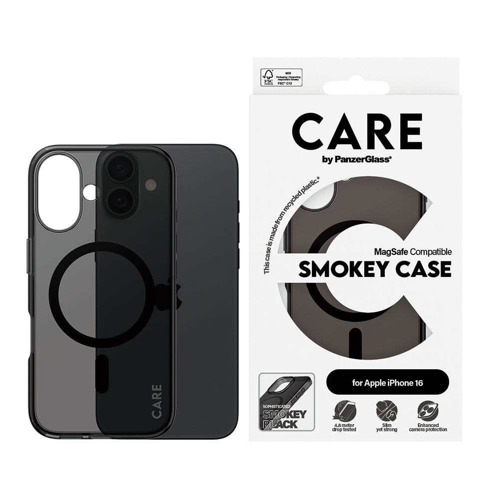MagSafe Hülle für Apple iPhone 16, PanzerGlass, Care Urban Combat, Schwarz