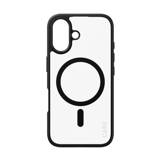 MagSafe Hülle für Apple iPhone 16, PanzerGlass, Care Urban Combat, Schwarz Transparent