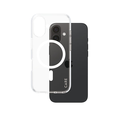 MagSafe Hülle für Apple iPhone 16, PanzerGlass, Care Urban Combat, Transparent Weiß