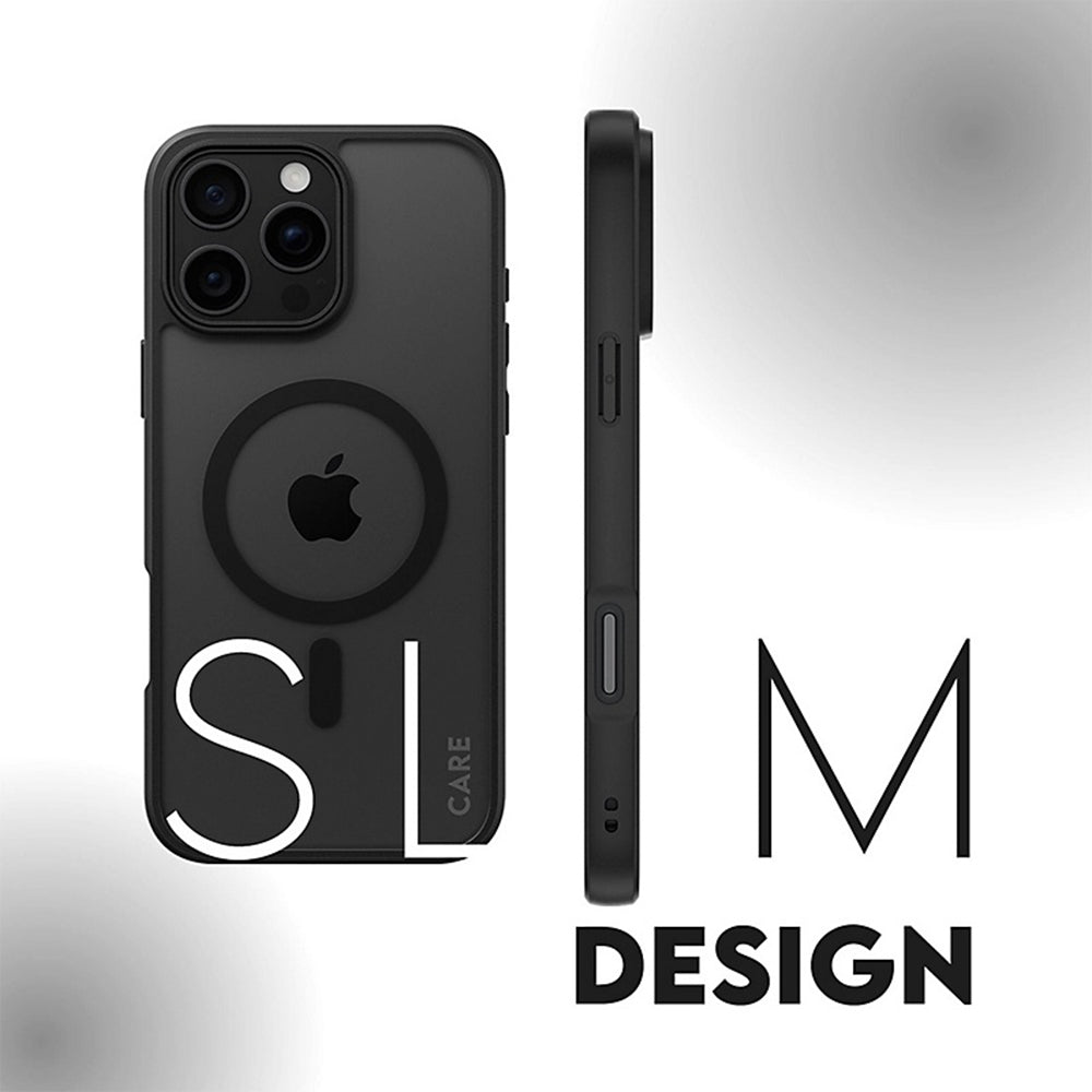 MagSafe Hülle für Apple iPhone 16, PanzerGlass, Rahmen, Schwarz Transparent