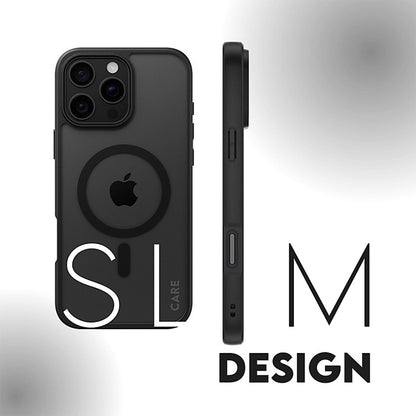 MagSafe Hülle für Apple iPhone 16, PanzerGlass, Rahmen, Schwarz Transparent