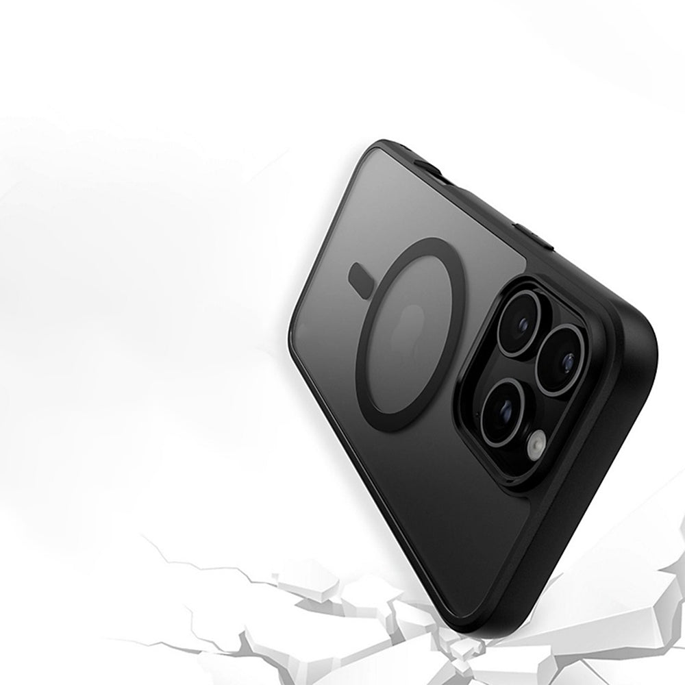 MagSafe Hülle für Apple iPhone 16, PanzerGlass, Rahmen, Schwarz Transparent