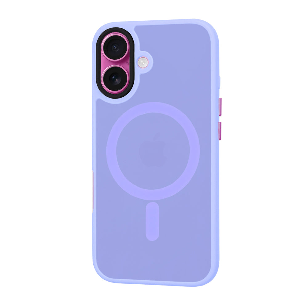 MagSafe-Hülle für Apple iPhone 16 Plus, Techsuit, HaloFrost, Hellviolett