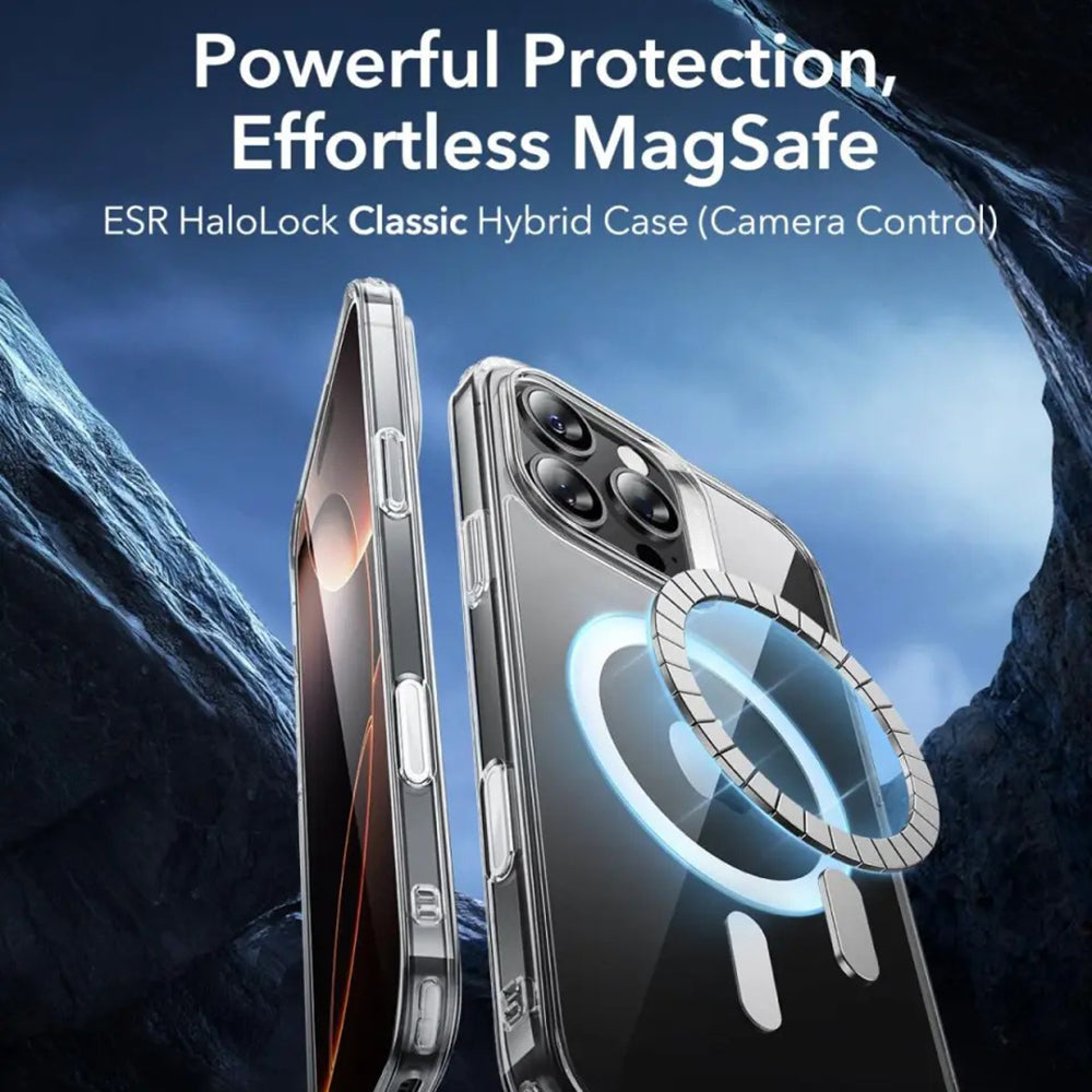 MagSafe Hülle für Apple iPhone 16 Pro, ESR, Classic Hybrid Slide, Satinschwarz