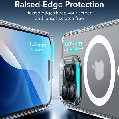MagSafe Hülle für Apple iPhone 16 Pro, ESR, Classic Hybrid, Satiniert Transparent