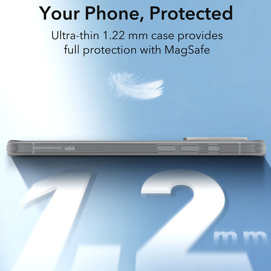 MagSafe Hülle für Apple iPhone 16 Pro, ESR, Zero, Satin Grau