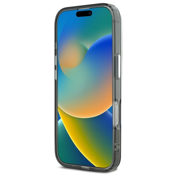 MagSafe Hülle für Apple iPhone 16 Pro, Karl Lagerfeld, IML Monogramm Karl & Choupette's Köpfe, Schwarz