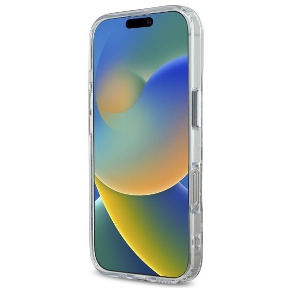 MagSafe Hülle für Apple iPhone 16 Pro, Karl Lagerfeld, IML Monogramm Karl & Choupette's Köpfe, Transparent