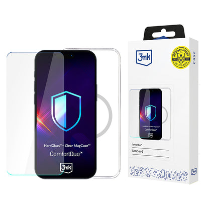 MagSafe Case for Apple iPhone 16 Pro Max, 3MK, ComfortDuo, Transparent