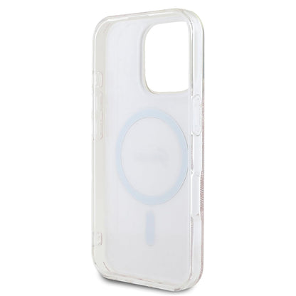 MagSafe Hülle für Apple iPhone 16 Pro Max, Guess, IML 4G, Rosa