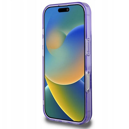 MagSafe Hülle für Apple iPhone 16 Pro Max, Guess, IML Flowers Wreath, Lila