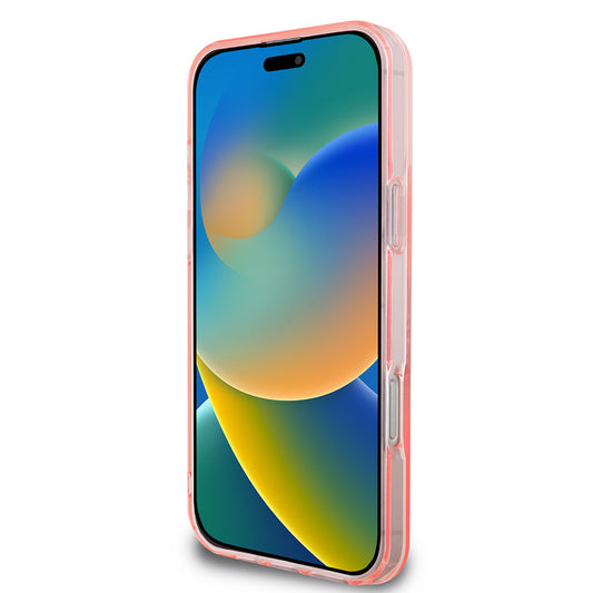 MagSafe Hülle für Apple iPhone 16 Pro Max, Guess, IML Flowers Wreath, Rosa