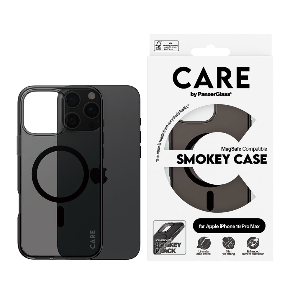 MagSafe Hülle für Apple iPhone 16 Pro Max, PanzerGlass, Care Urban Combat, Schwarz